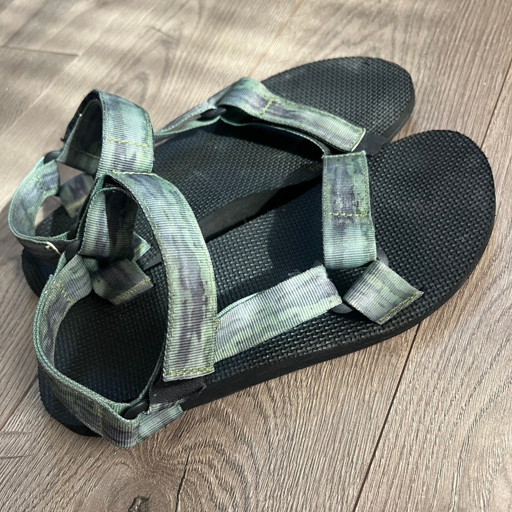 Teva Original Universal Mens Sandals Green Camo 1127475 Size 9 - Picture 3 of 8